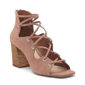 VINCE CAMUTO Nahara Lace-Up Sandal in Dry Rose 7M